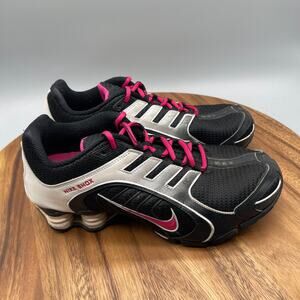 Nike Shox Navina Shoes Womens Size 8.5 Black Pink White Running Comfort Sneakers